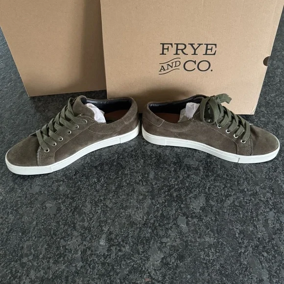 FRYE SINDY MOTO SNEAKERS FATIGUE OLIVE GREEN SIZE 7.5